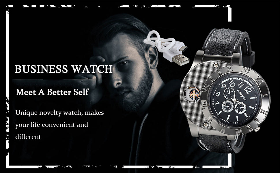 Digital USB Lighter Watch | مقاومة للماء – جودة عالية ممتازة